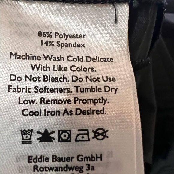 Eddie Bauer Black Lightweight Nylon Joggers Size XL - Picture 10 of 11